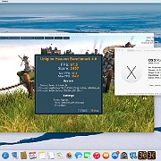 Zrzut ekranu 2015-04-28 o 17.16.30  Program Unigine Heaven Benchmark 4.0 . Test karty NVidia GTX 660 3 GB . Ustawienia 1280x720 Basic.